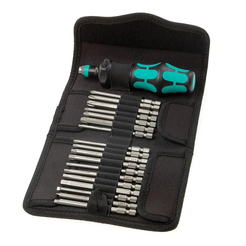 WERA KRAFTFORN KOMPACT TURBO 1 SET, 18DELIG, MET 826T BITHANDBOUDER