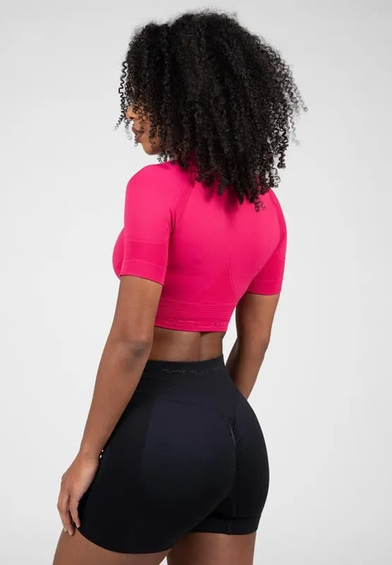 WHITNEY SEAMLESS CROP TOP  PINK  XS/S