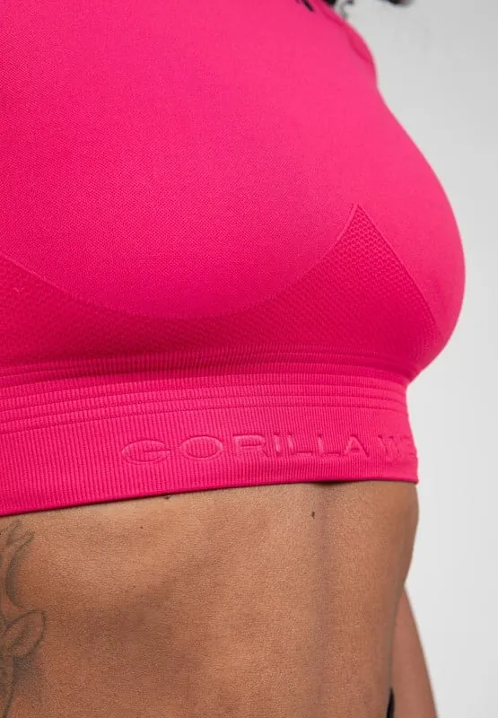 WHITNEY SEAMLESS CROP TOP  PINK  XS/S