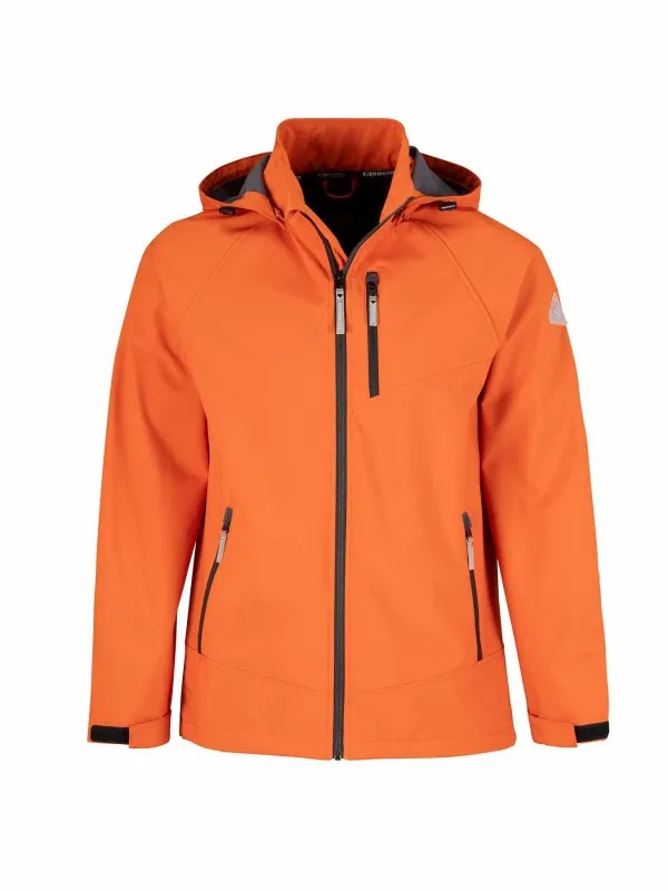 ZOMERJAS SOFTSHELL HEREN ORANJE  WINDDICHT  ADEMEND  S6XL  OVE